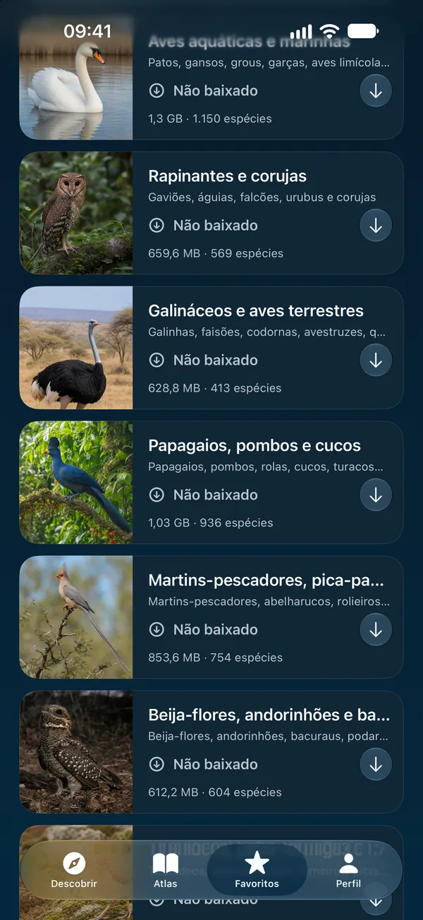 Pacotes off-line